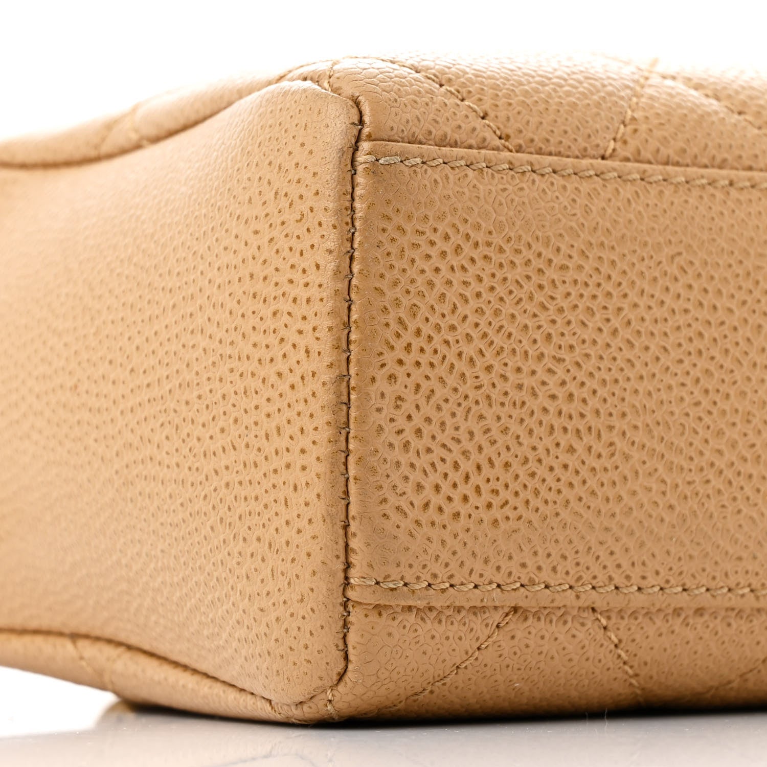 Chanel Caviar Quilted Shopping Tote Beige 9 of 11