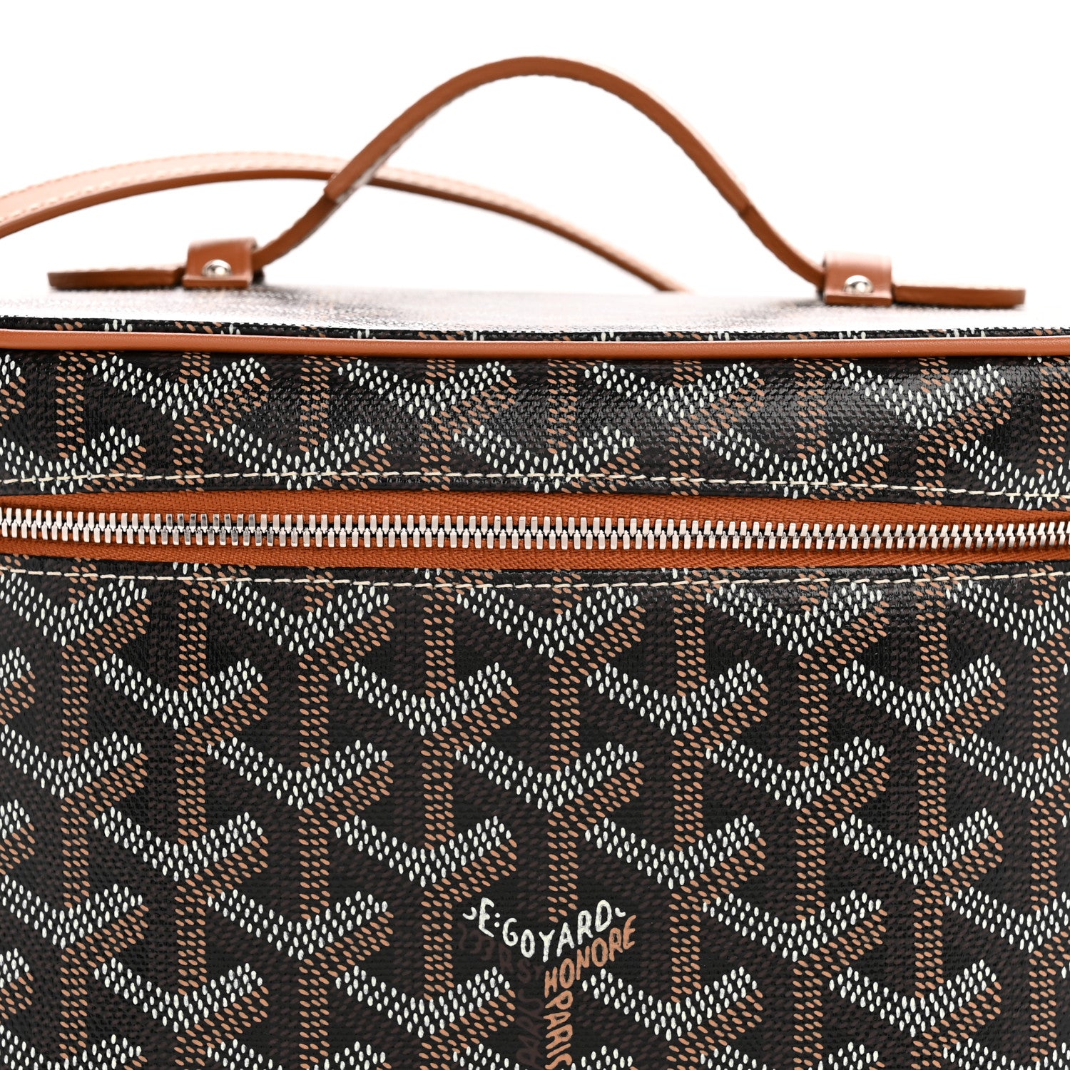 Goyard Goyardine Muse Vanity Case Black Gold 8 of 11