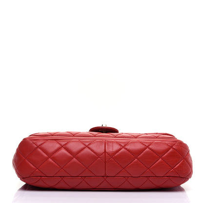 Chanel Lambskin Quilted Large Now and Forever Flap Red 11 of 13