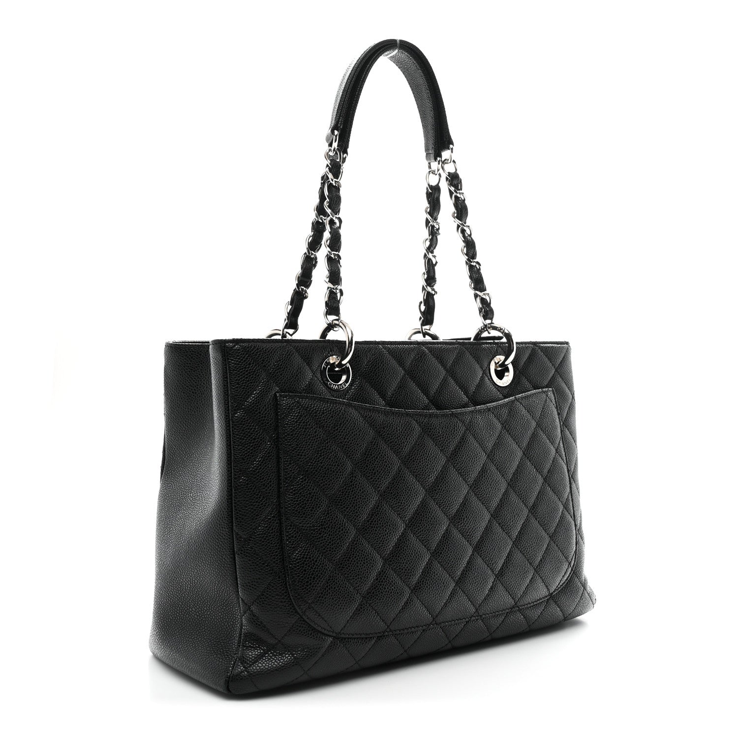 Chanel Caviar Quilted Grand Shopping Tote GST Black 3 of 11