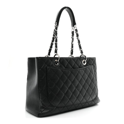Chanel Caviar Quilted Grand Shopping Tote GST Black 3 of 11