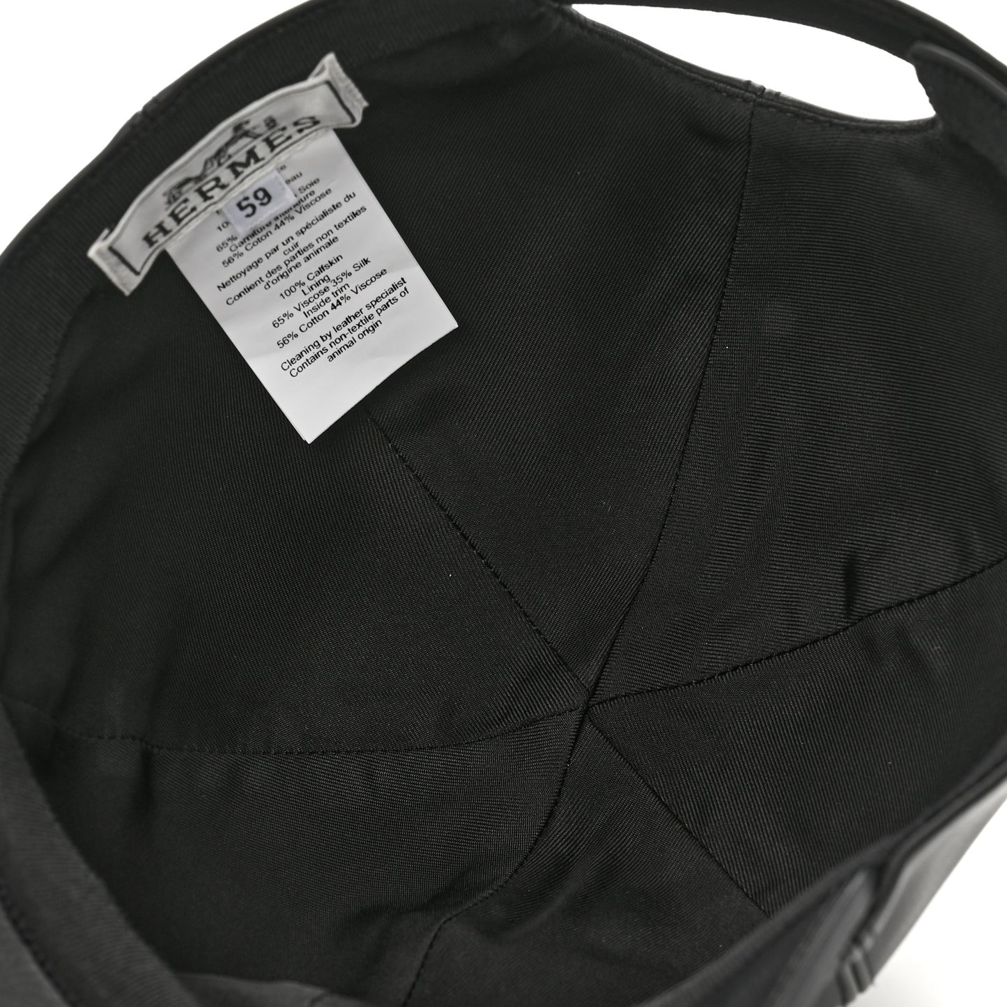 Newton Calfskin Riley Cap 59 Black