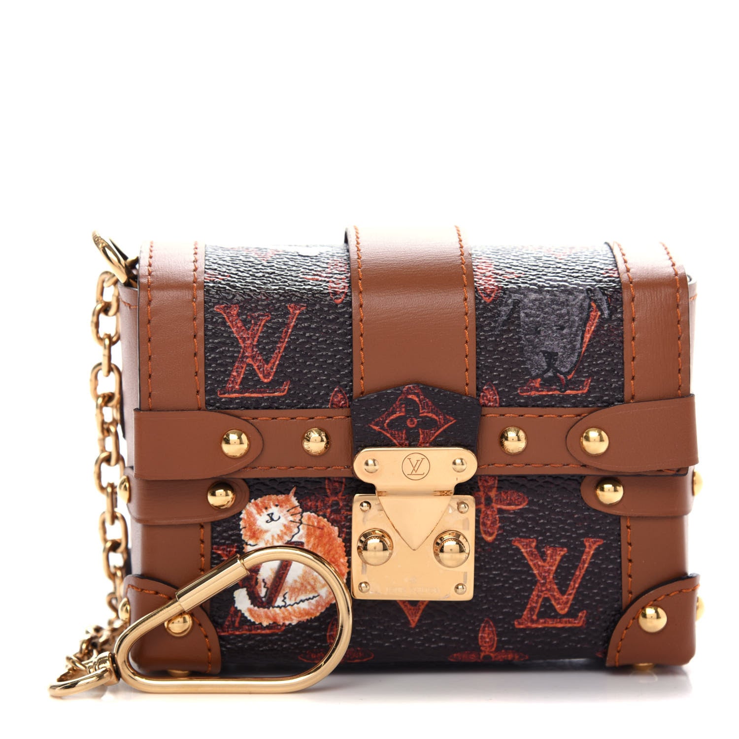 Louis Vuitton Catogram Essential Trunk Orange Marron 1 of 6
