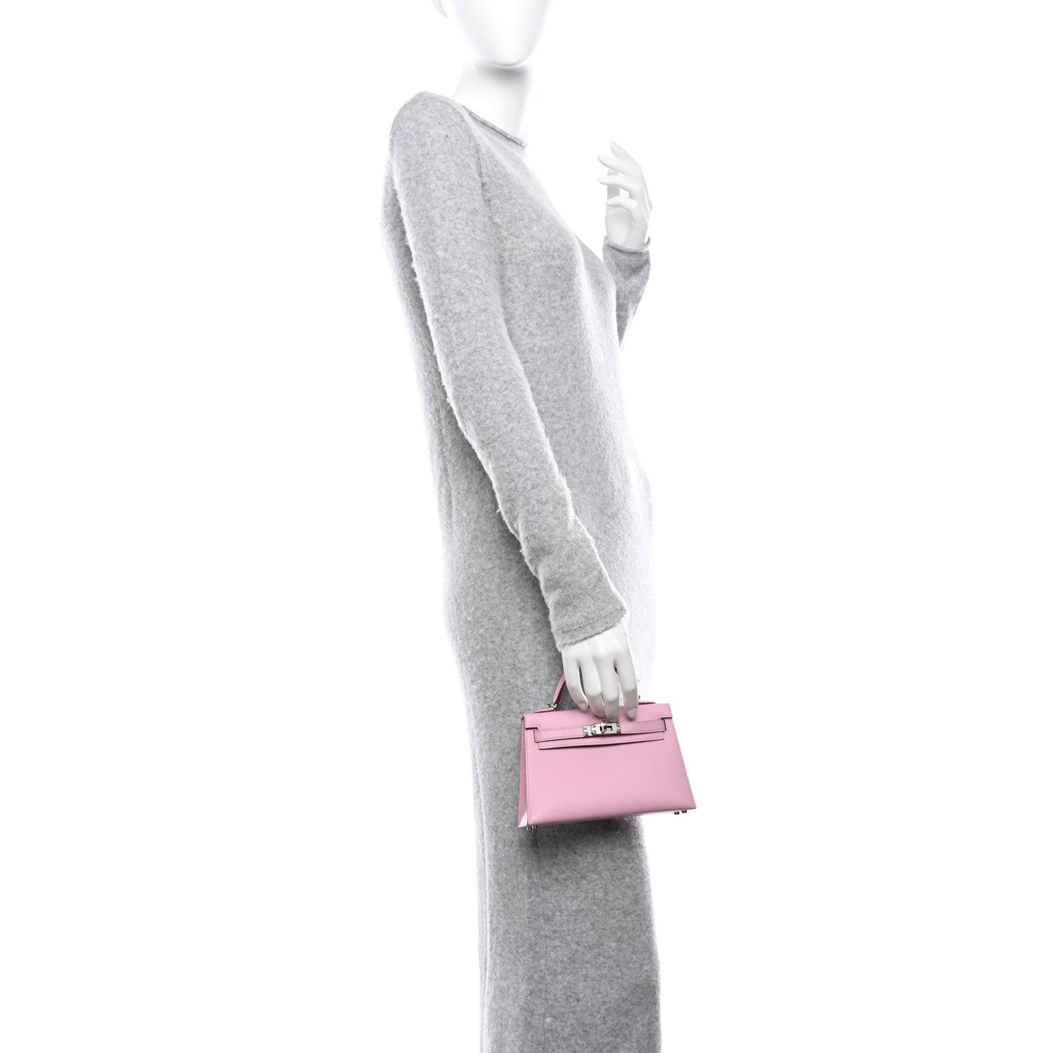Hermes Epsom Mini Kelly Sellier 20 Mauve Sylvestre 2 of 14
