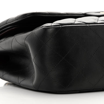 Chanel Lambskin Quilted Jumbo Double Flap Black 9 of 21