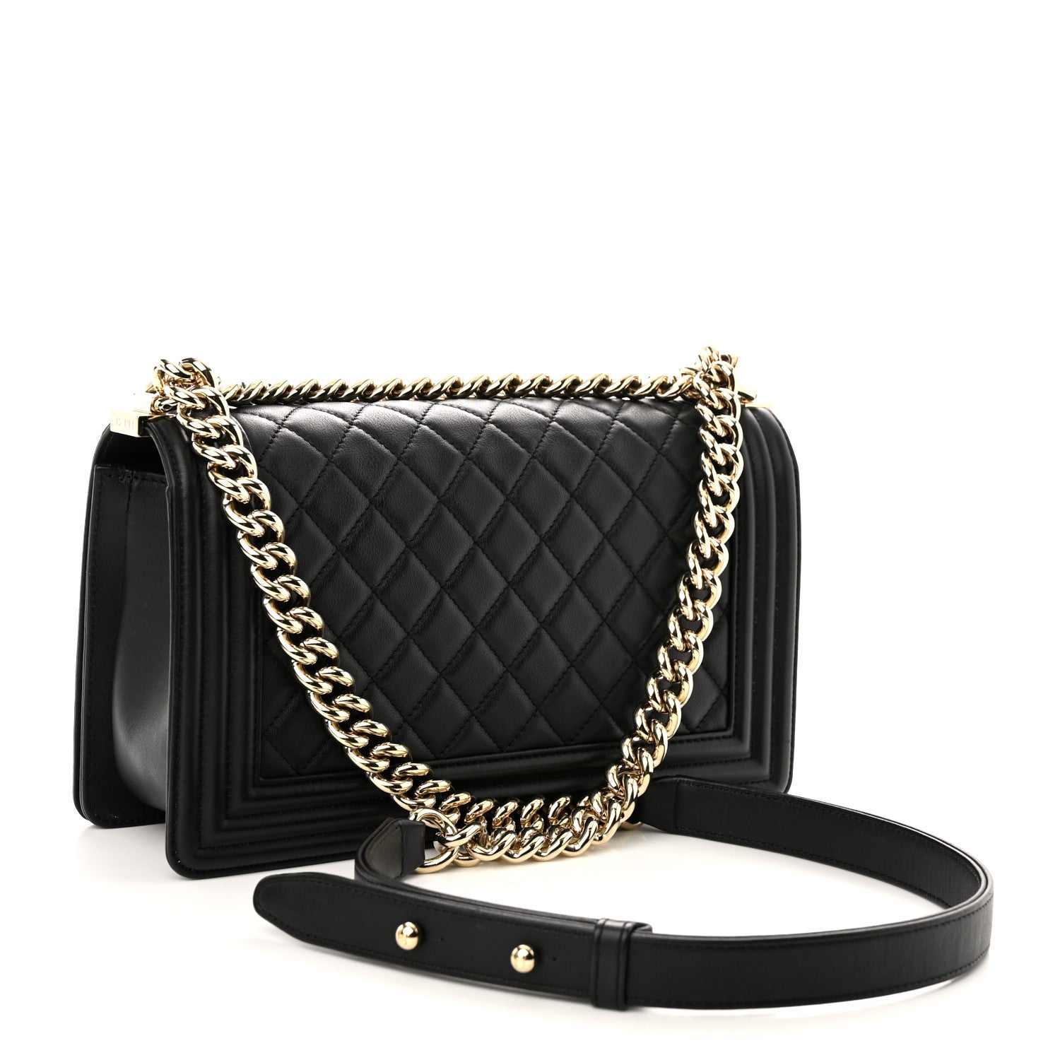 Chanel Calfskin Quilted Medium Boy Flap Black 3 of 10