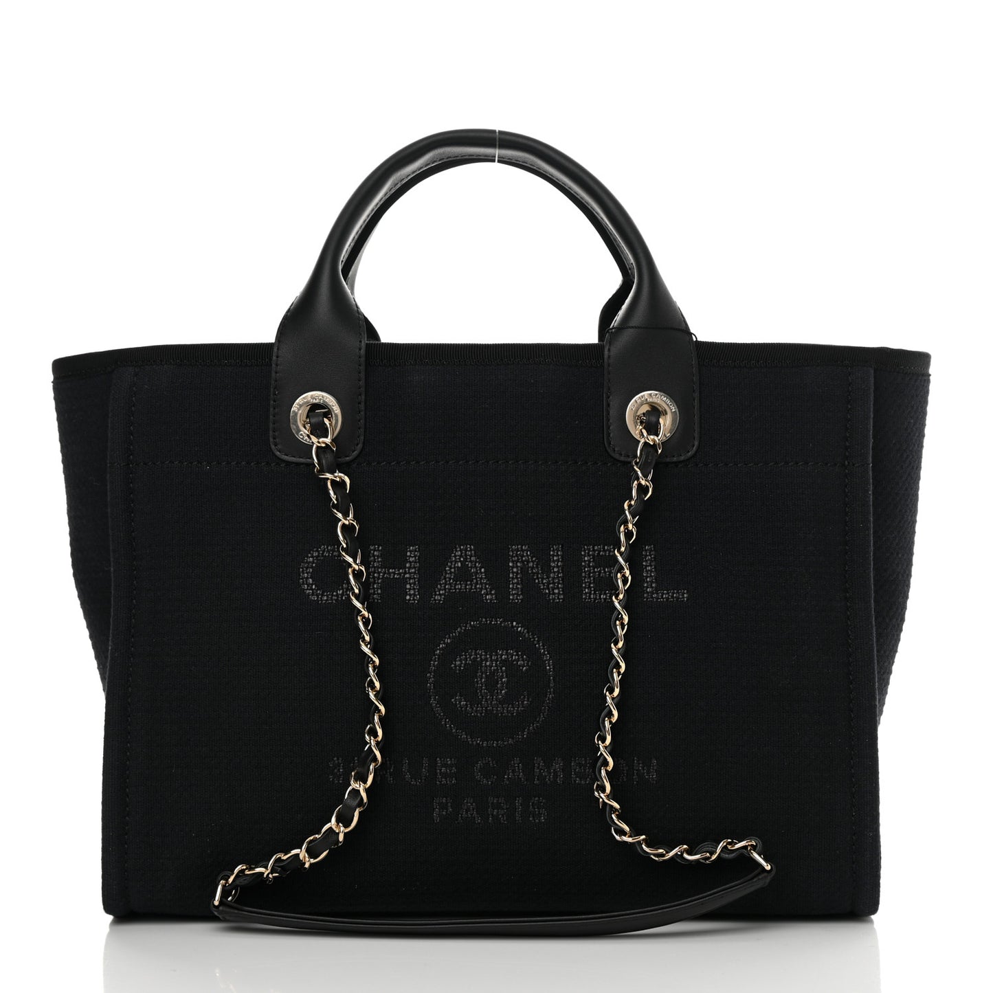 Mixed Fibers Small Deauville Tote Black