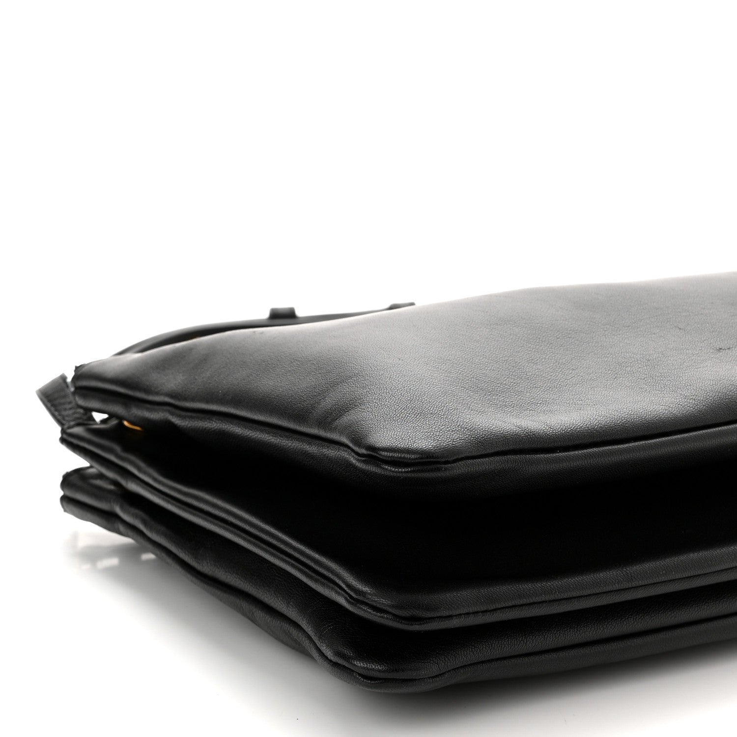 Celine Lambskin Large Trio Crossbody Bag Black 10 of 11