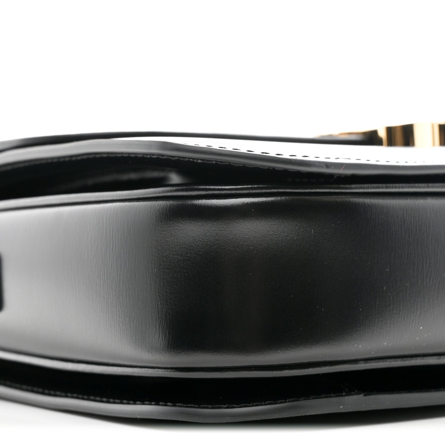 Celine Shiny Calfskin Medium Triomphe Black 9 of 10