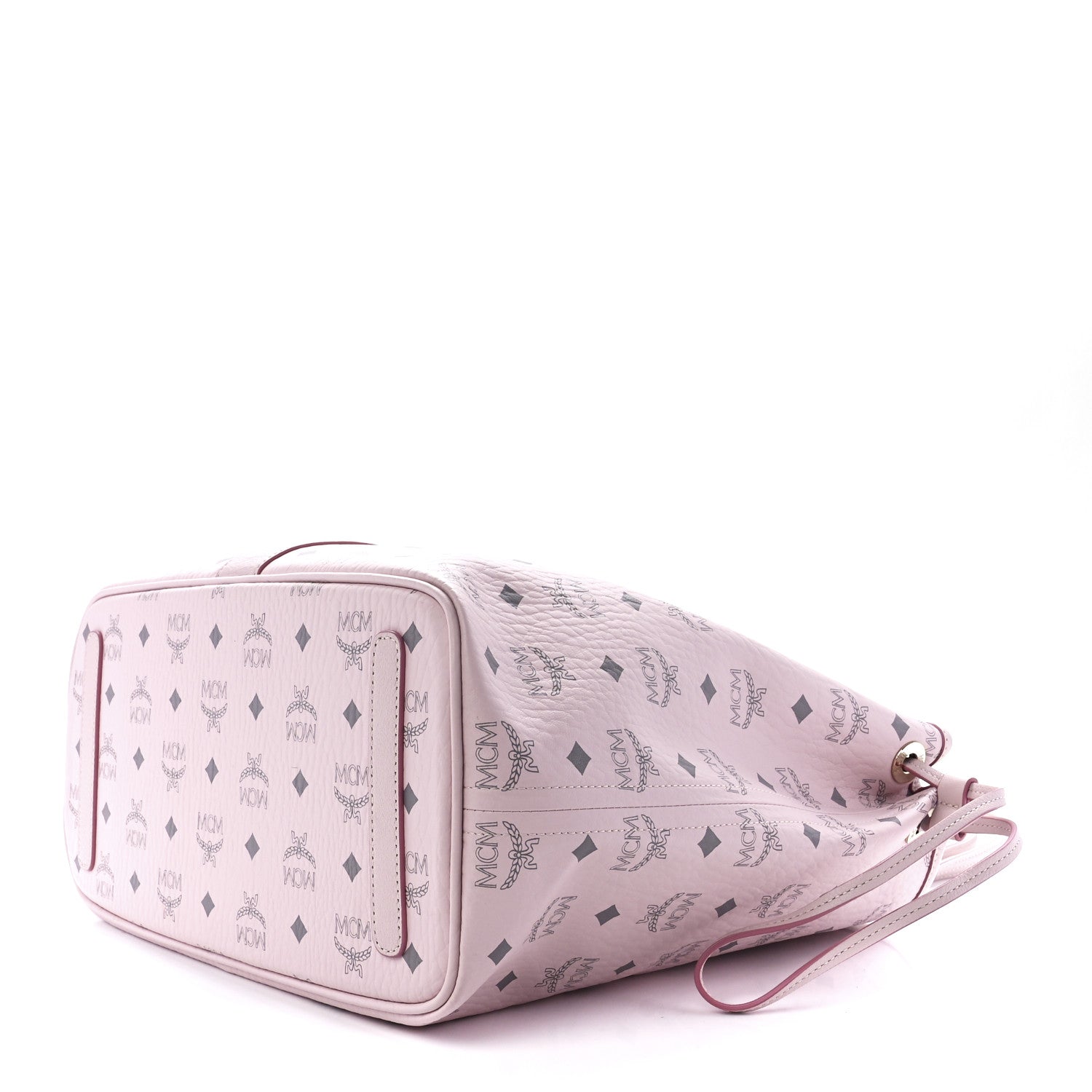 MCM Visetos Medium Liz Reversible Shopper Tote Powder Pink 17 of 22
