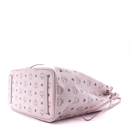 MCM Visetos Medium Liz Reversible Shopper Tote Powder Pink 17 of 22