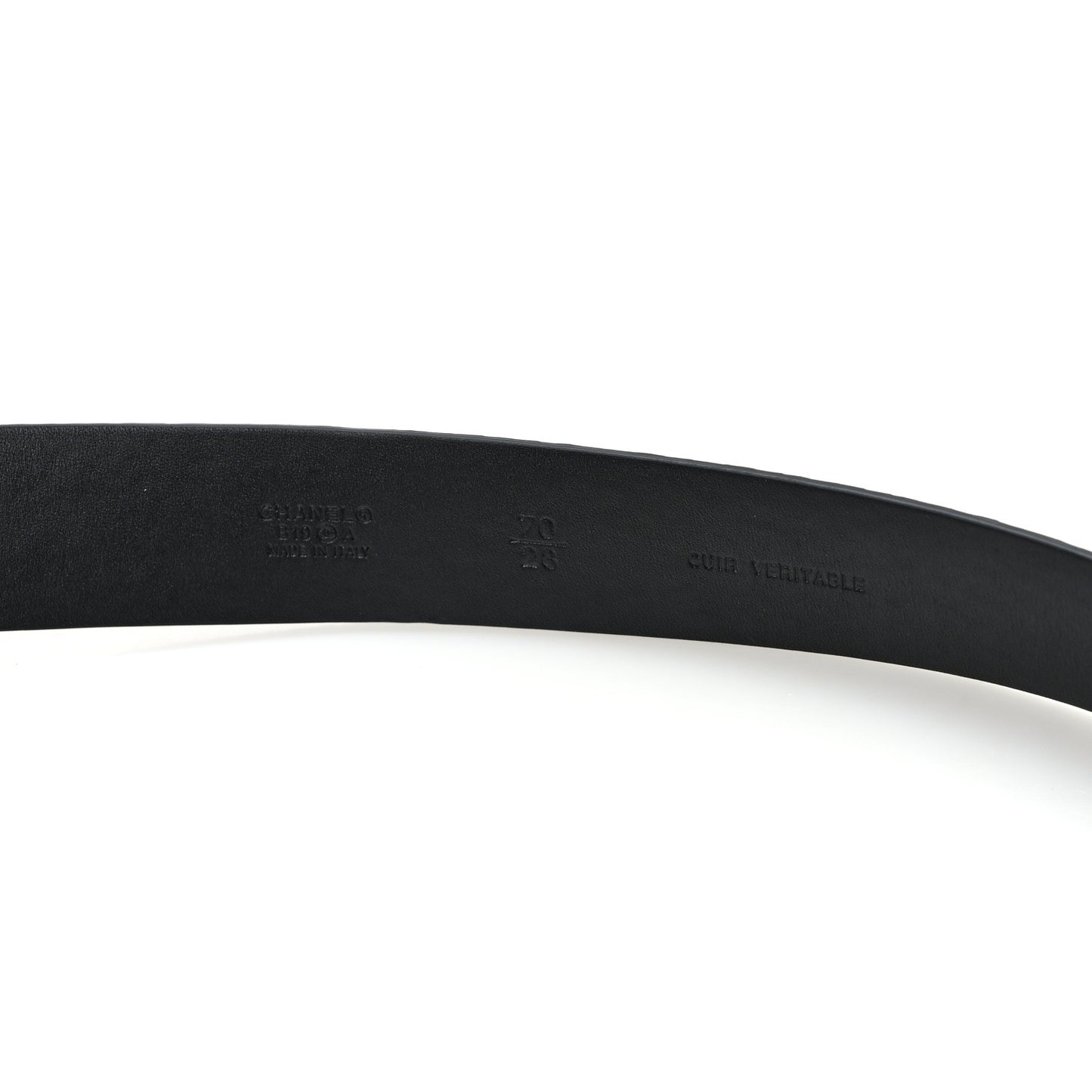 Lizard Embossed Calfskin Gripoix Poured Glass Along The Nile CC Belt 70 28 Black Gold Orange