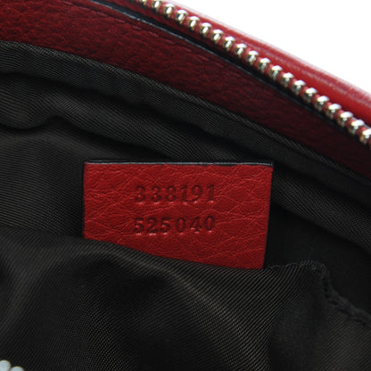 Gucci Pebbled Calfskin Soho Cosmetic Case Tabasco Red 8 of 8