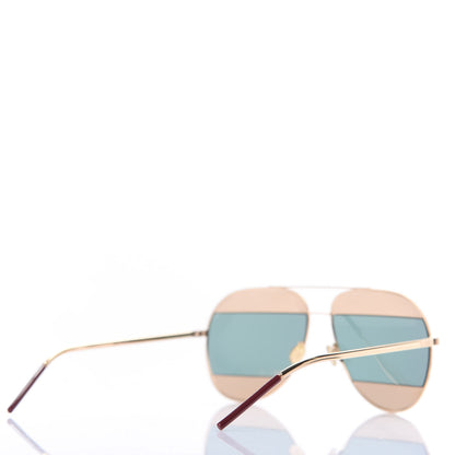 Christian Dior Split 1 Aviator Sunglasses Rose Gold 4 of 7