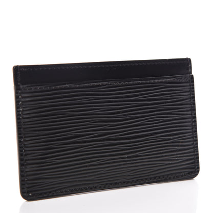 Louis Vuitton Epi Card Holder Black 3 of 6