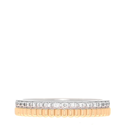Boucheron 18K Yellow White Gold Diamond Quatre Radiant Wedding Band Ring 54 7 3 of 4