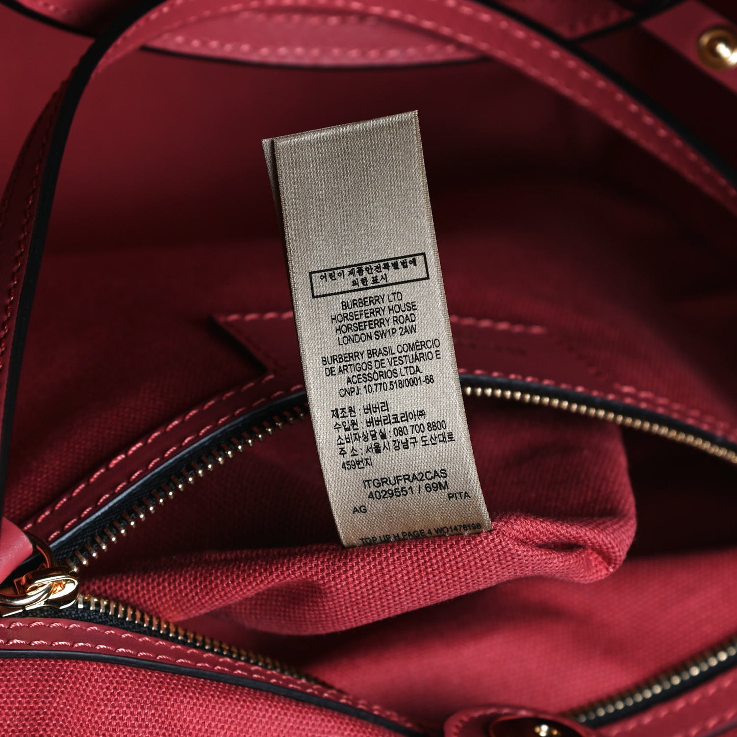 House Check Small Canterbury Tote Antique Rose