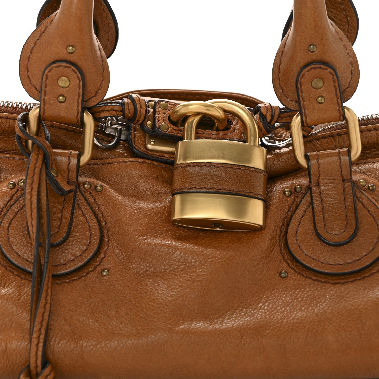 Chloe Calfskin Medium Paddington Satchel Tan 8 of 12