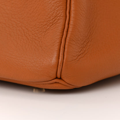 Hermes Taurillon Clemence HAC Travel Birkin 55 Gold 14 of 15