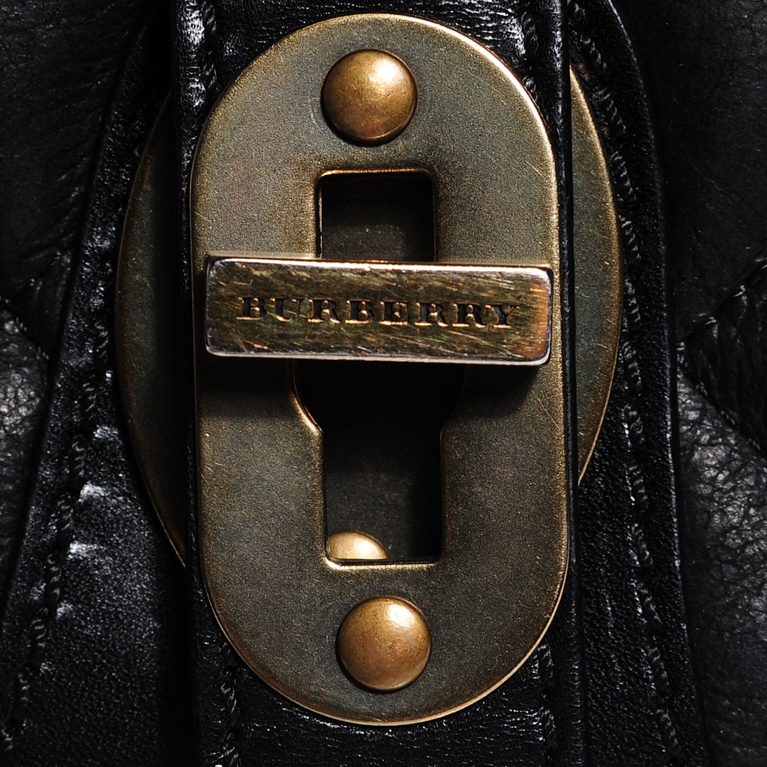 Burberry Sheepskin Quilted Shearling Small Cadet Black 5 of 13