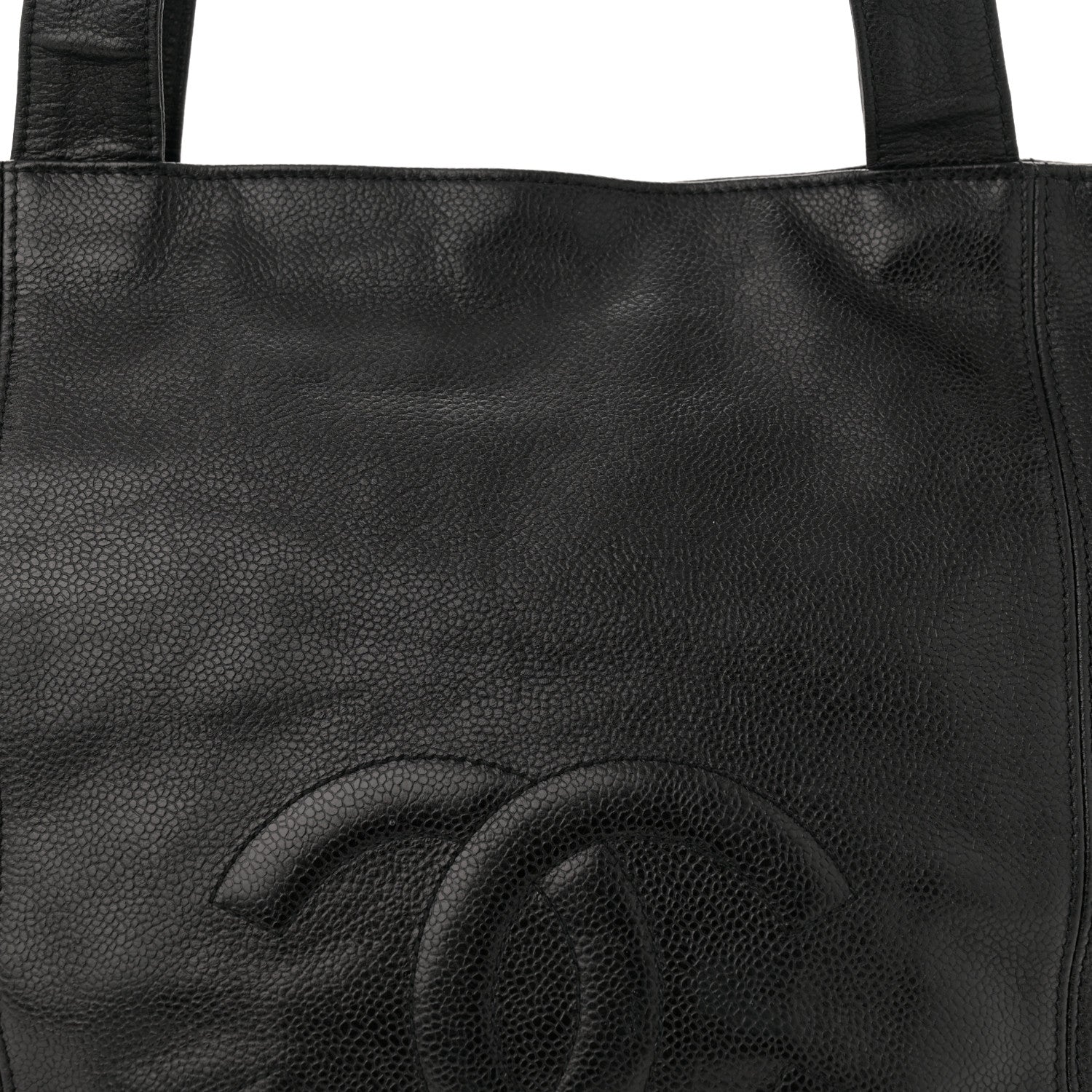 Chanel Caviar CC Shopper Tote Black 8 of 13