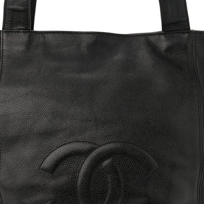 Chanel Caviar CC Shopper Tote Black 8 of 13