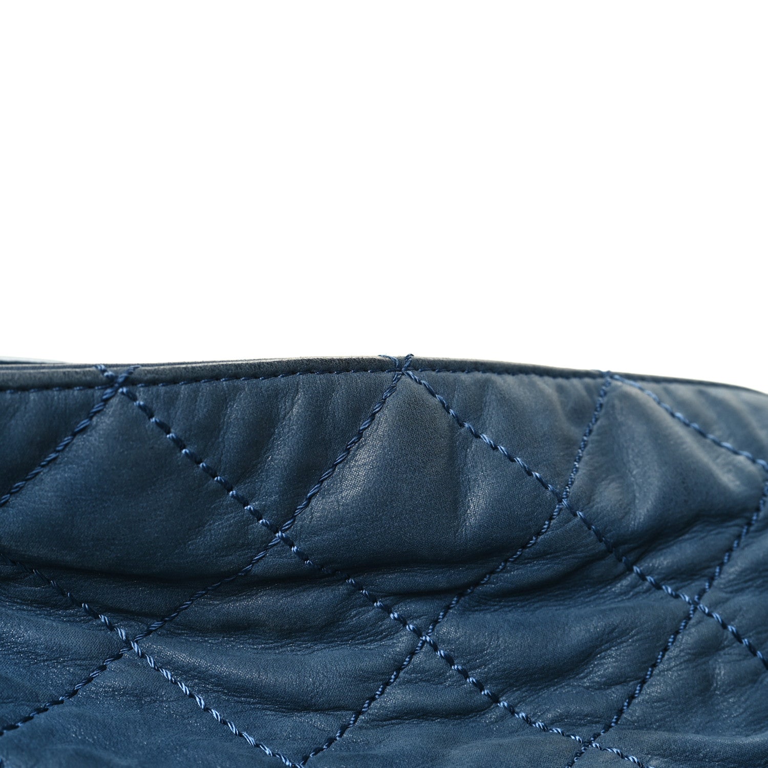 Chanel Iridescent Calfskin Quilted Daily Hobo Blue 12 of 12