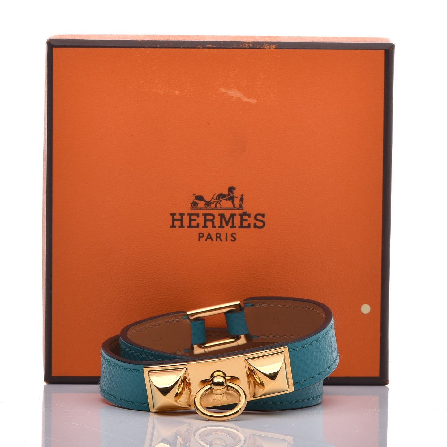 Epsom Rivale Double Tour Bracelet S Bleu Paon
