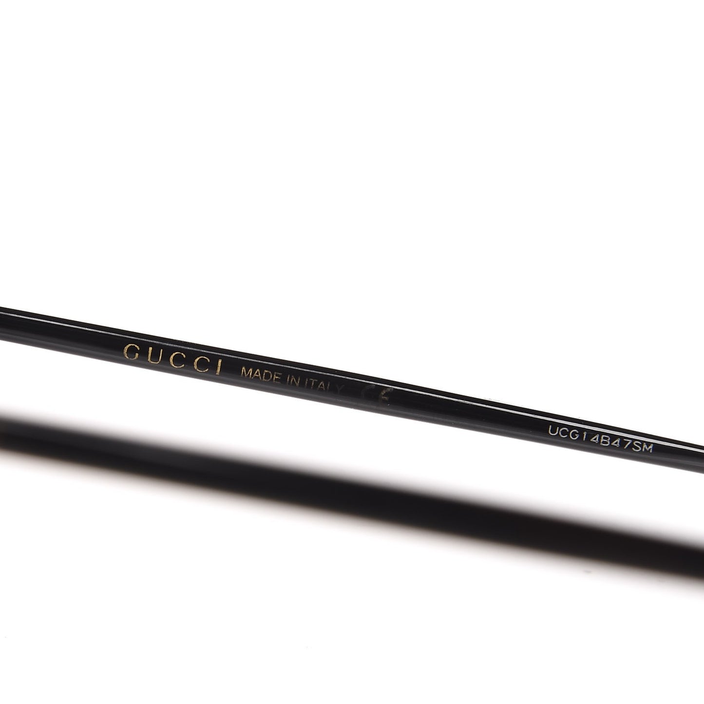 Metal Rimless Square Sunglasses GG0291S Black Gold