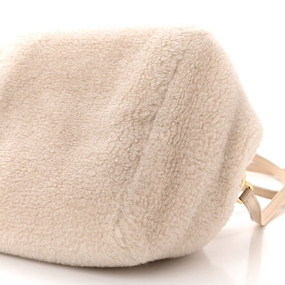 Loro Piana CashFur Pontaccio Puffy Pouch Clutch Bag Ancient Paper 9 of 9