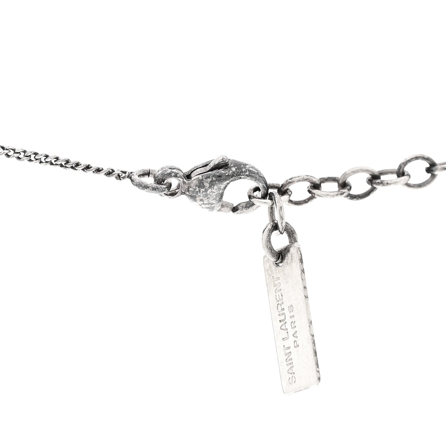 SAINT LAURENT ネックレス シルバー Saint Laurent Metal Heart Necklace Silver 1813694 – FASHIONPHILE