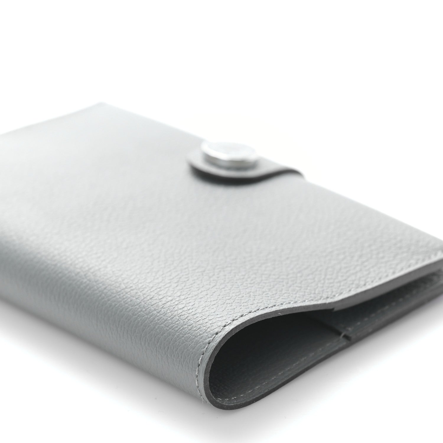 Hermes Evercolor RMS Passport Holder Gris Meyer 1445992 – FASHIONPHILE