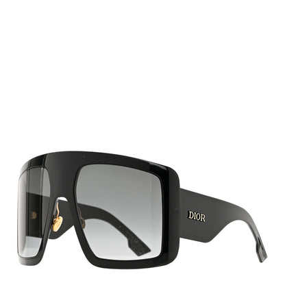 Christian Dior Acetate DiorSo Light 1 Shield Sunglasses Black 1 of 7