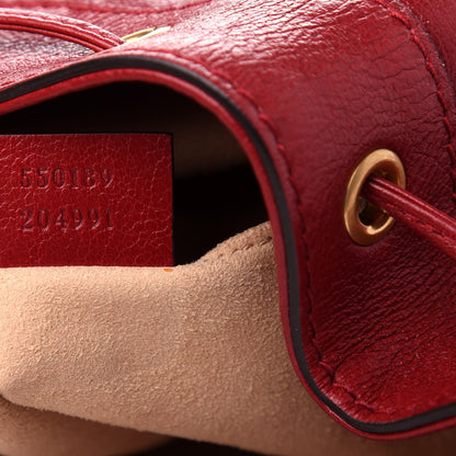 Gucci Piuma Lux Energy Medium Re(Belle) Convertible Bucket Bag Hibiscus Red 6 of 9