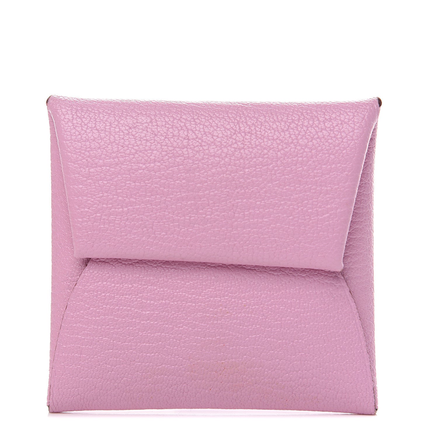 Hermes Chevre Mysore Bastia Coin Purse Mauve Sylvestre 1 of 7