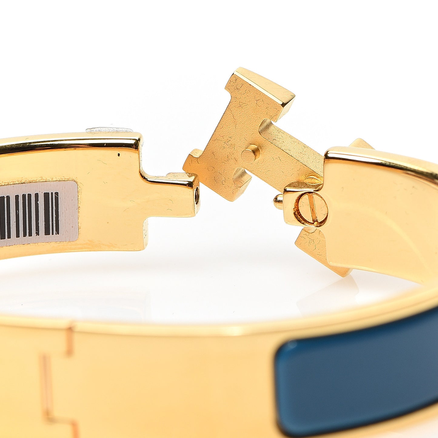 Enamel Narrow Clic Clac H Bracelet PM Bleu Profond