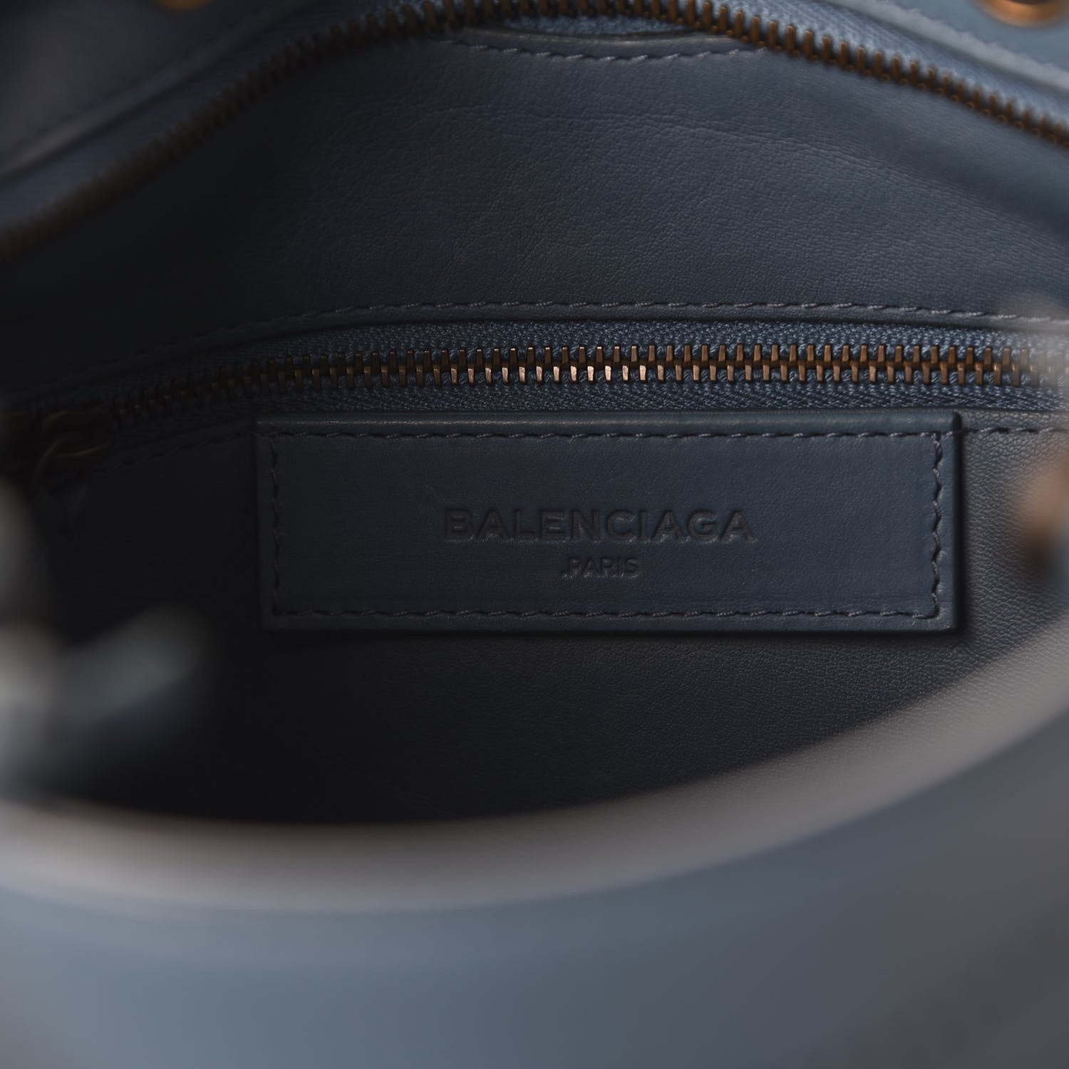 Balenciaga Veau Soyeux Perforated Blackout Hardware S City Bleu Canard 8 of 10