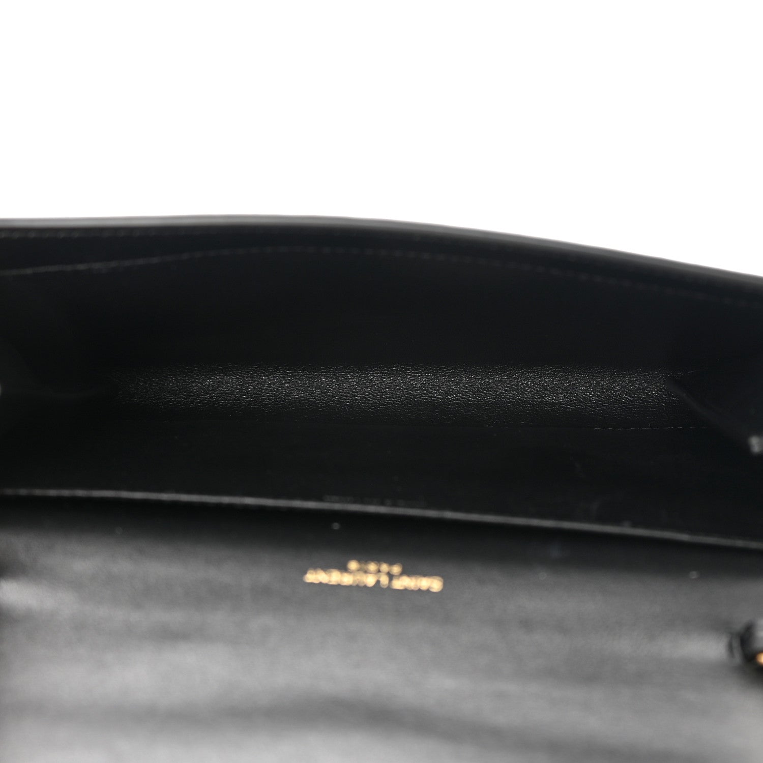 Saint Laurent Calfskin Python Embossed Monogram Uptown Chain Wallet Black 5 of 13