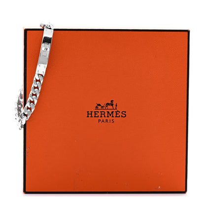 Hermes Sterling Silver TPM Kelly Gourmette Bracelet LG 4 of 4