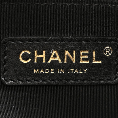 Chanel Aged Calfskin Medium Charms Deauville Tote Black 6 of 11