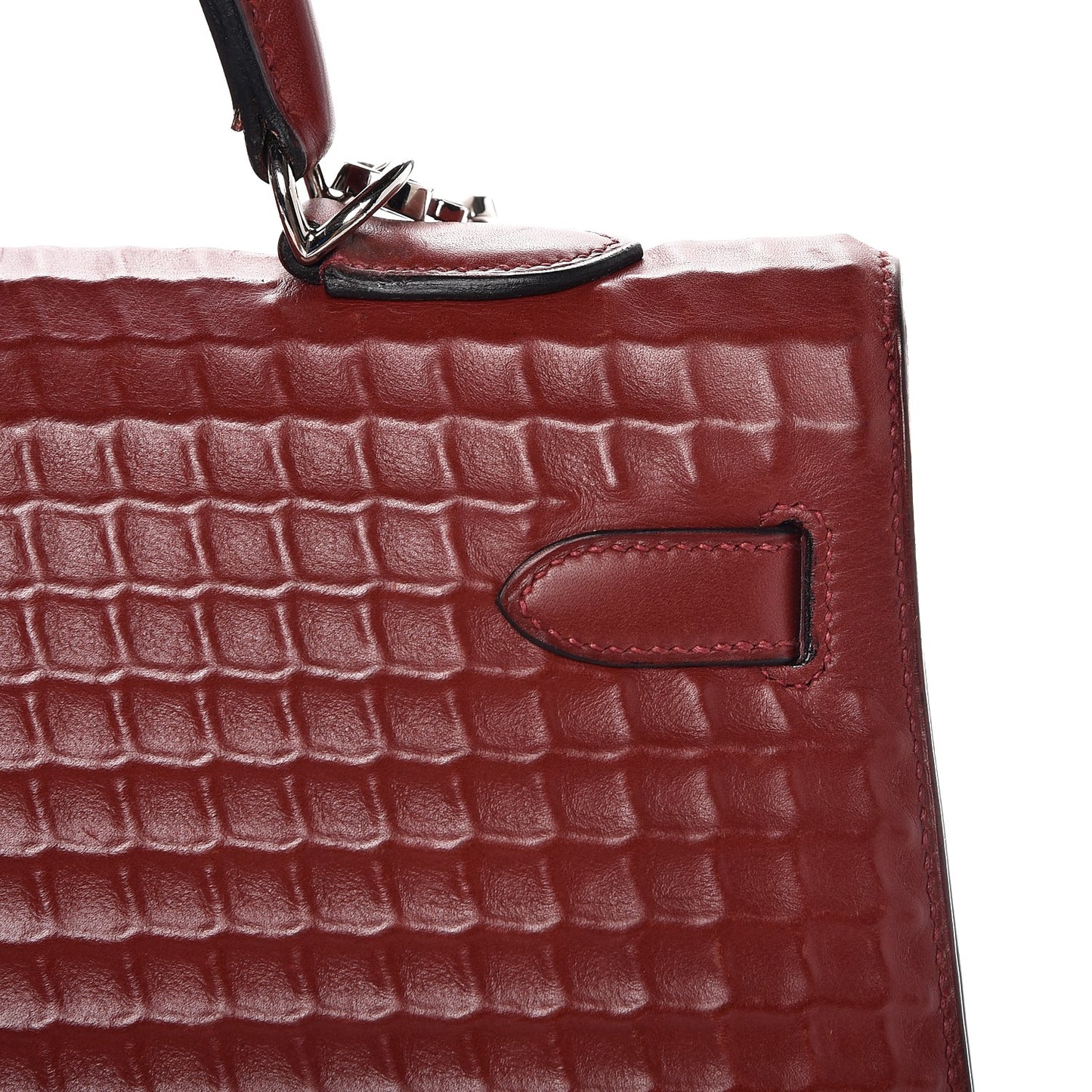 Barenia Sellier Waffle Kelly 35 Rouge H