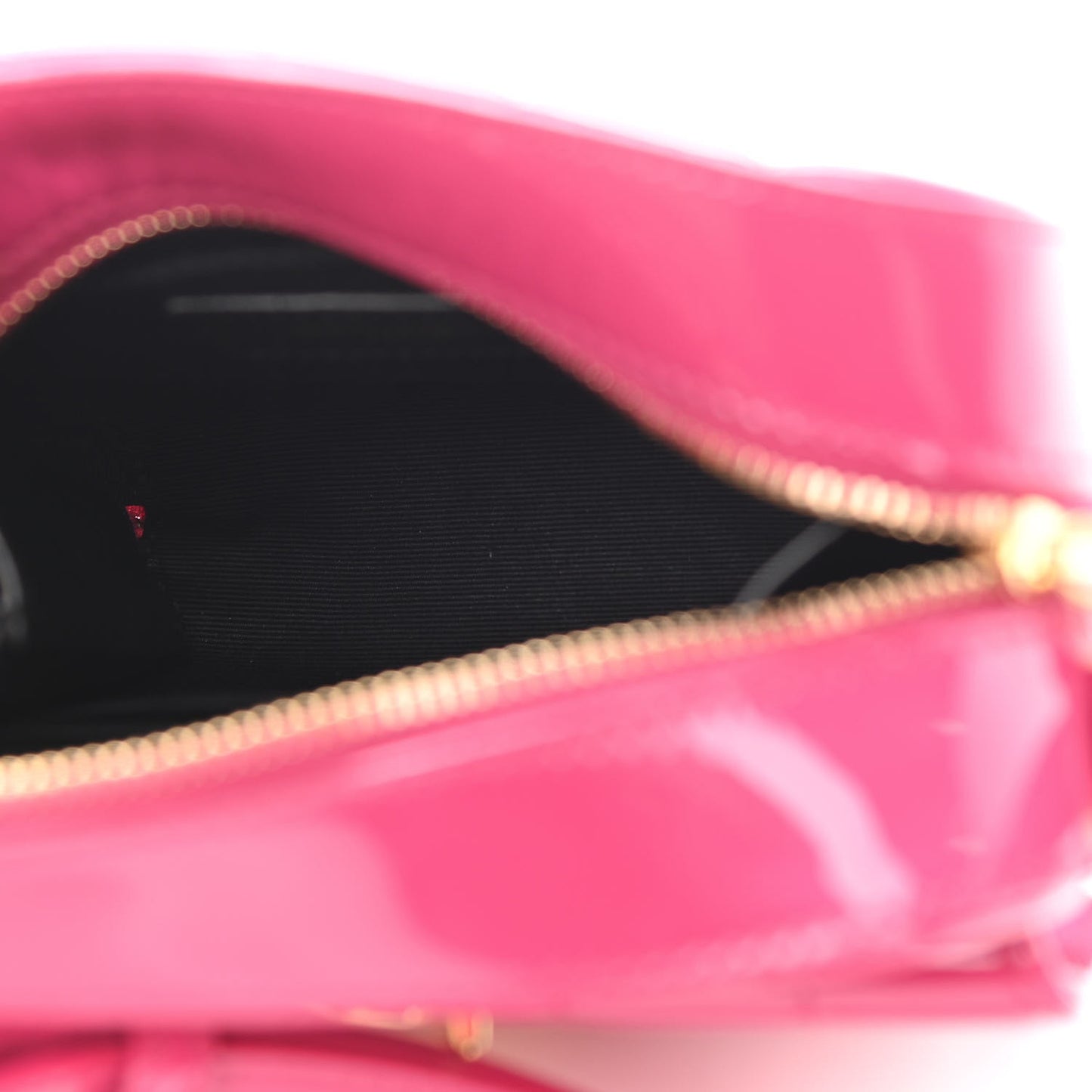 Patent Matelasse Monogram Toy Vicky Camera Bag Bubblegum