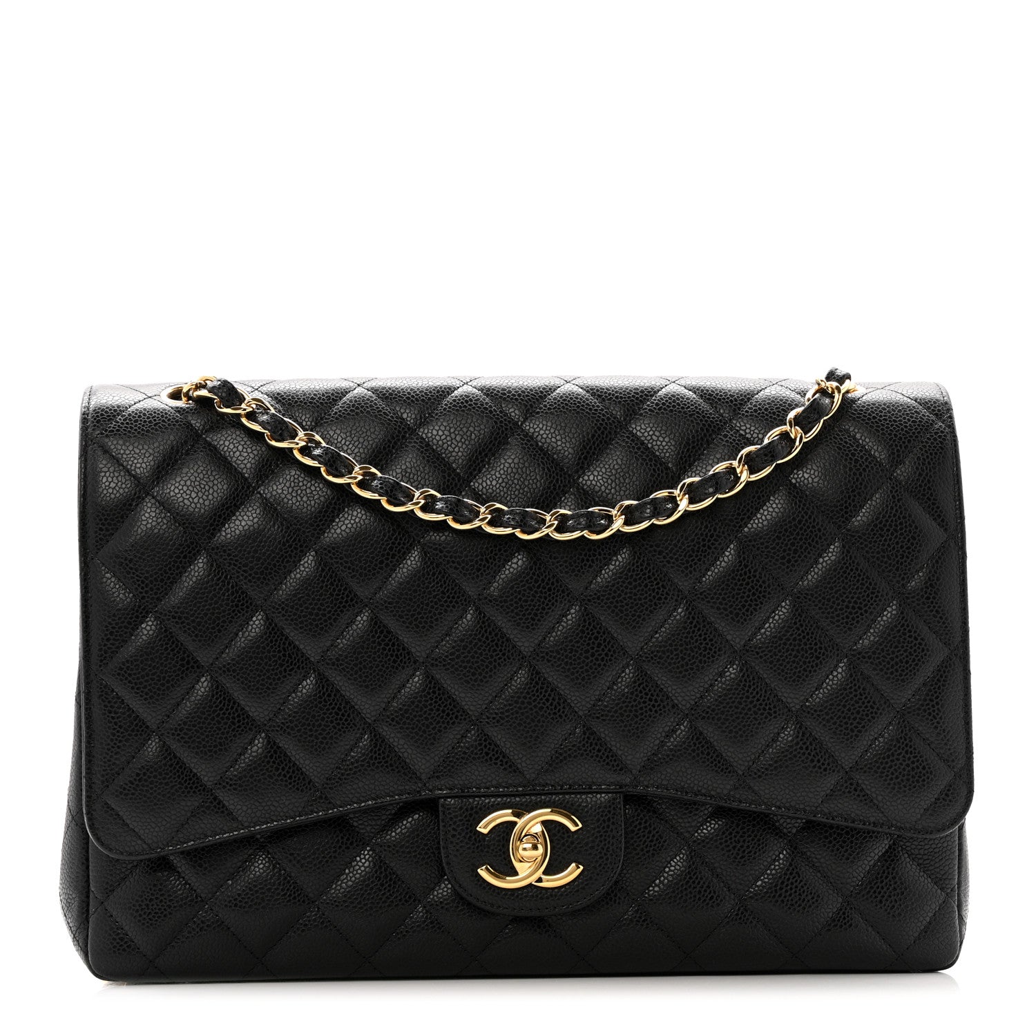 Chanel Caviar Quilted Maxi Double Flap Black 1 of 11