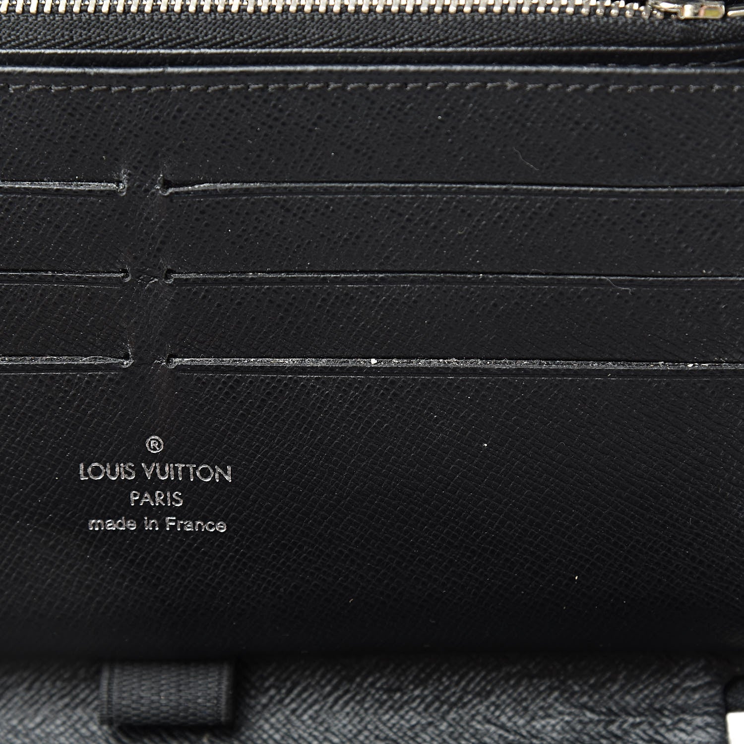 Louis Vuitton Epi Zippy Organizer Wallet Black 14 of 15