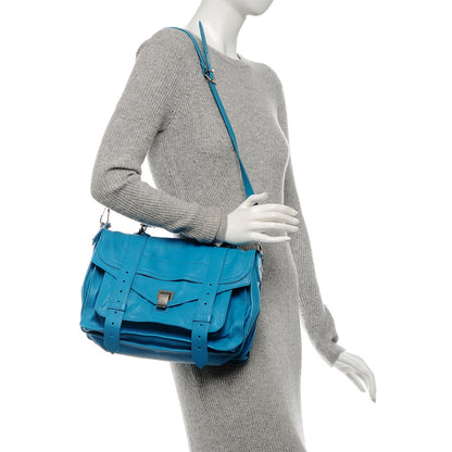 Proenza Schouler Lambskin Medium PS1 Satchel Turquoise 2 of 6