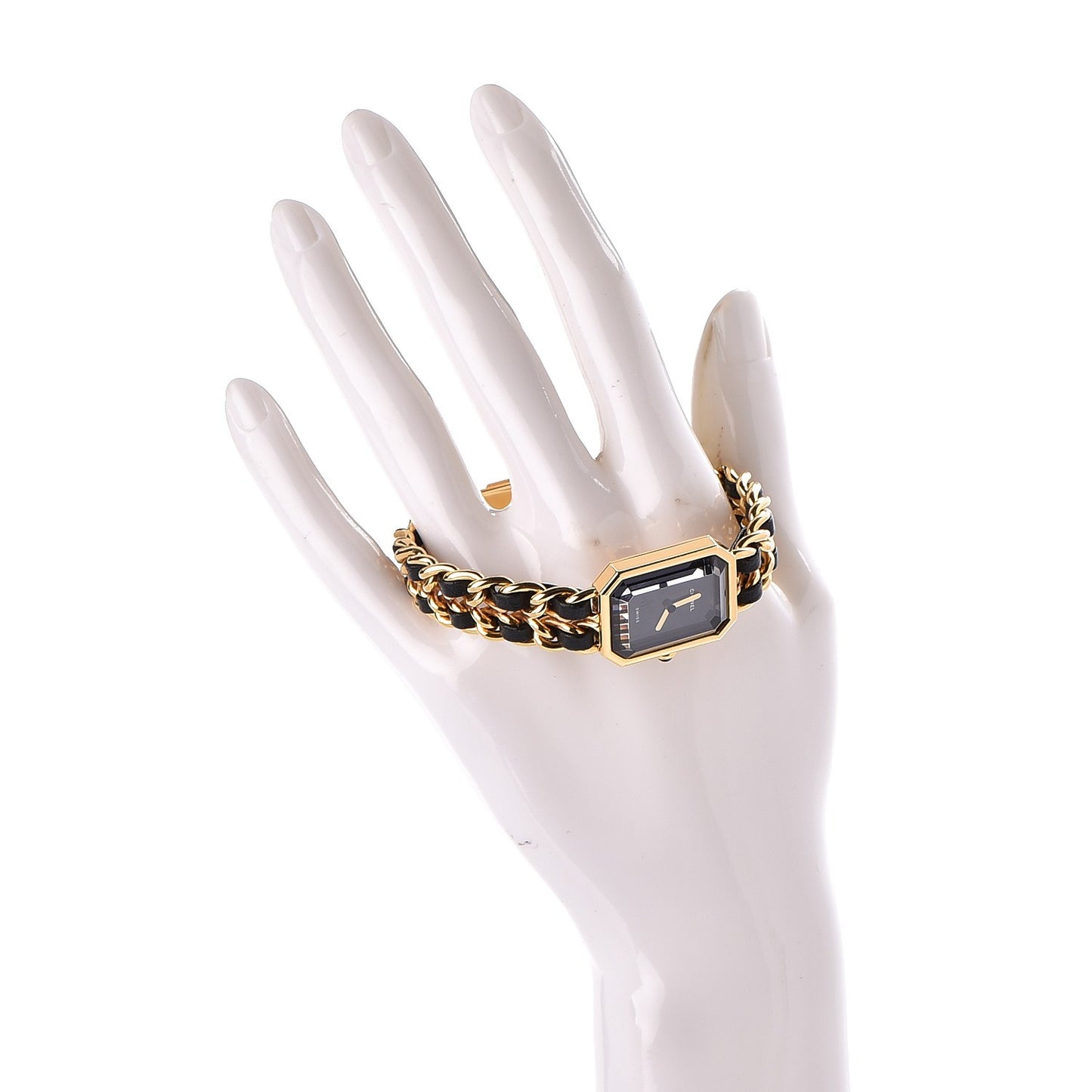Stainless Steel Lambskin 20mm Chain Premiere Quartz Watch Gold M