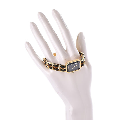 Chanel Stainless Steel Lambskin 20mm Chain Premiere Quartz Watch Gold M 2 of 6