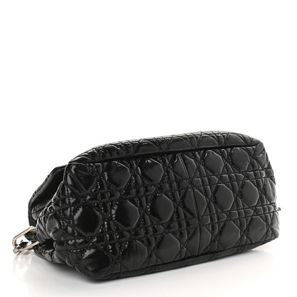 Christian Dior Patent Cannage New Lock Flap Black 4 of 9
