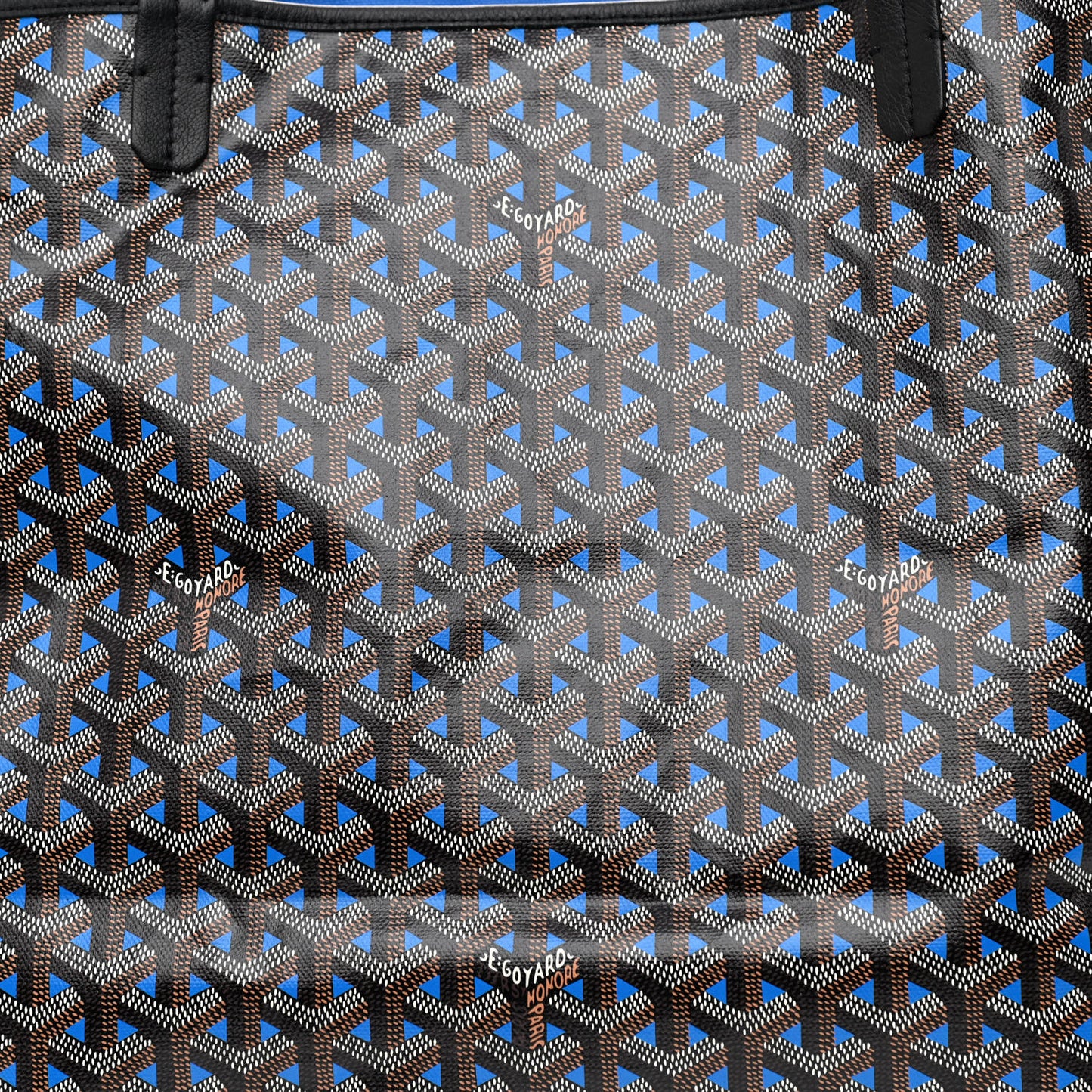 Goyardine Saint Louis Claire Voie GM Black Sky Blue