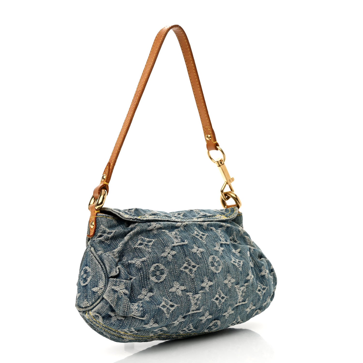 Louis Vuitton Monogram Denim Mini Pleaty Blue 3 of 10